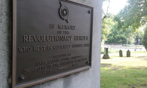 A Monument in the Founders Grave Yard to the Veterans of the American Revolution 